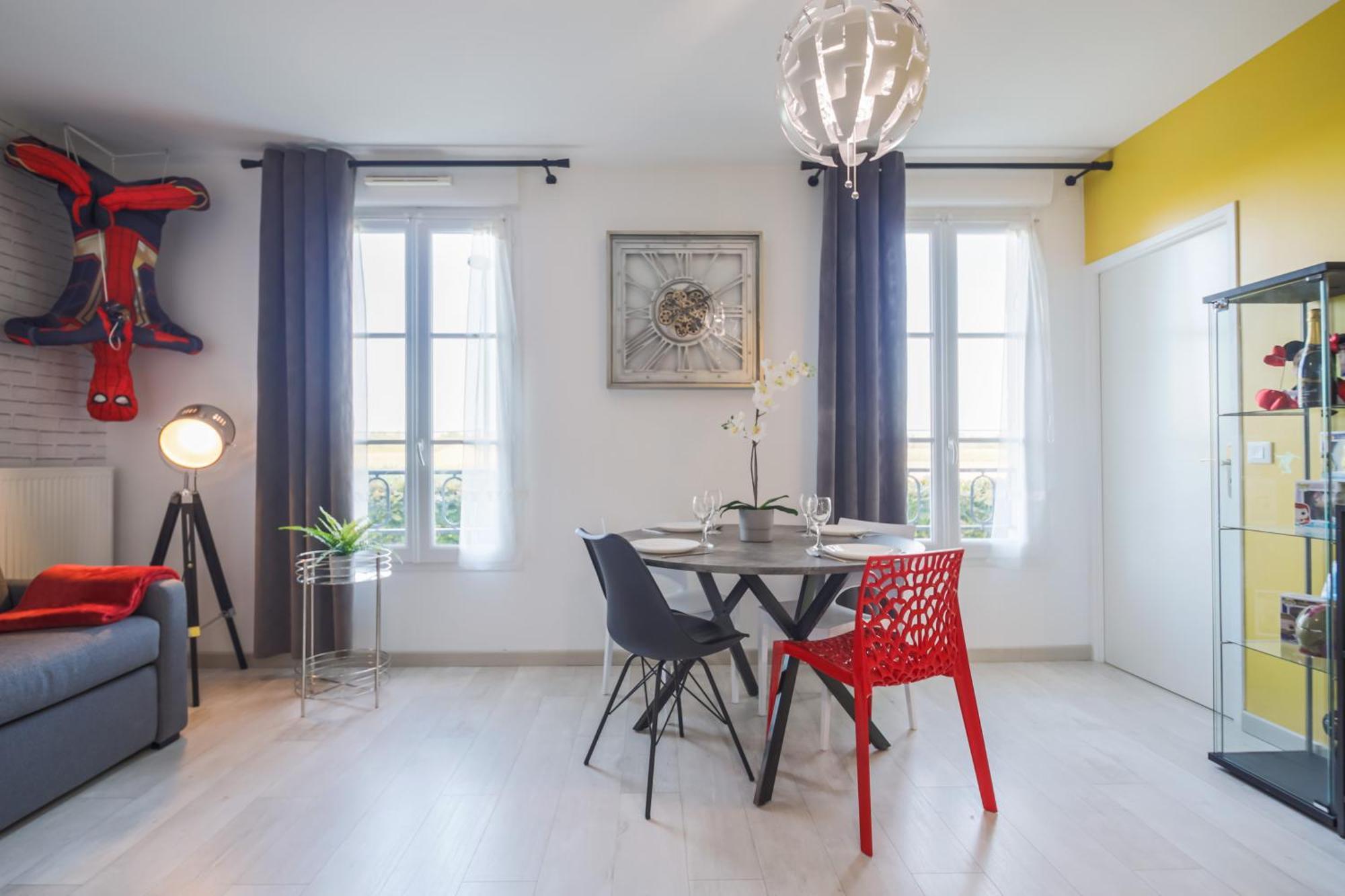 Air-Conditioned Apartment, Walking Distance To Disney - Disney Magical Homes, Paris Serris Luaran gambar